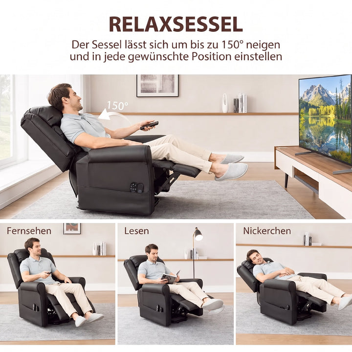RehaComfort Aufstehsessel Corvino Massagefunktion