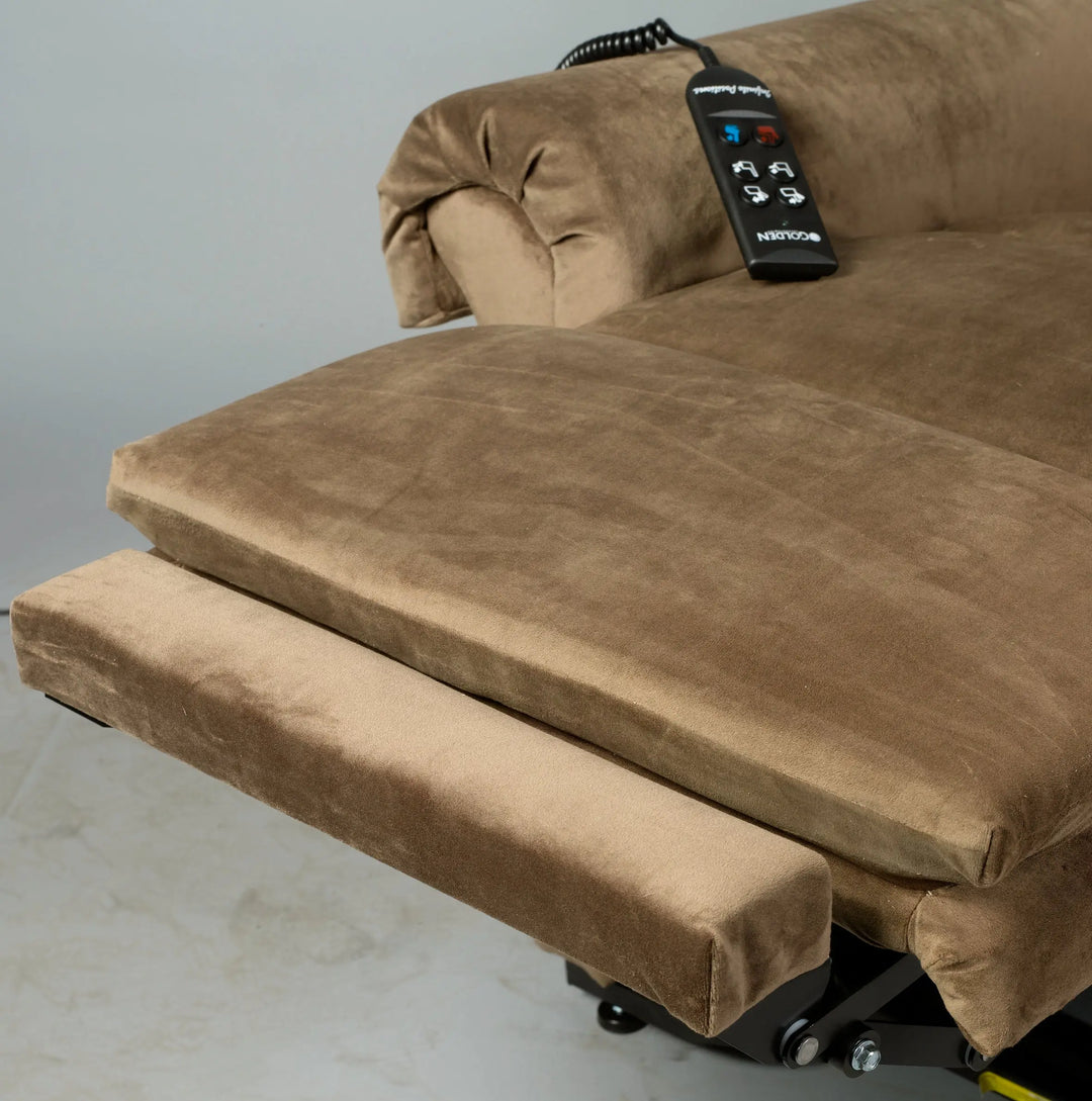 Inklusive Verlängerung für Fußstütze Golden