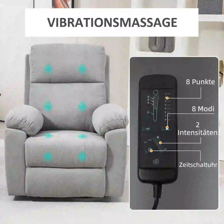 RehaComfort Aufstehsessel Medora mit Massage RehaComfort