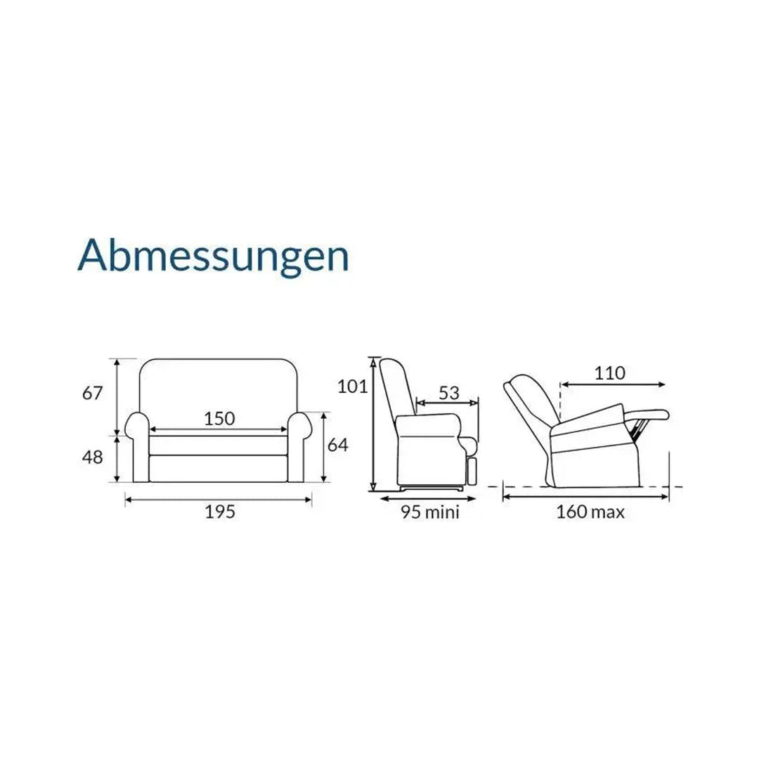 RehaComfort Sofa Paros RehaComfort