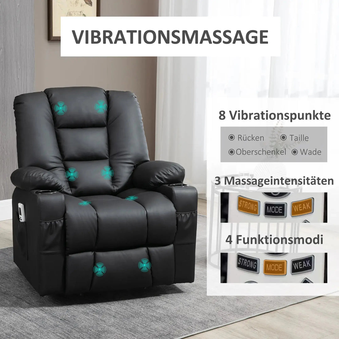 RehaComfort Aufstehsessel Ravello Deluxe mit Massage RehaComfort