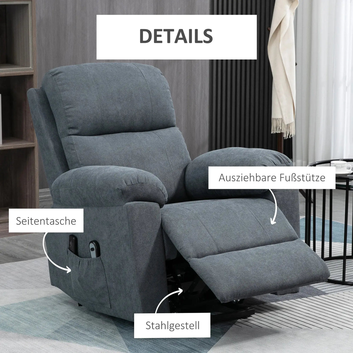 Aufstehsessel für Senioren  mit Massagefunktion | Medora | RehaComfort RehaComfort
