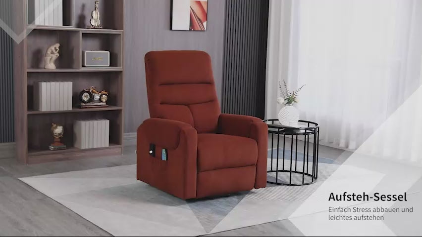 RehaComfort Aufstehsessel Bellano mit Massage und Wärme