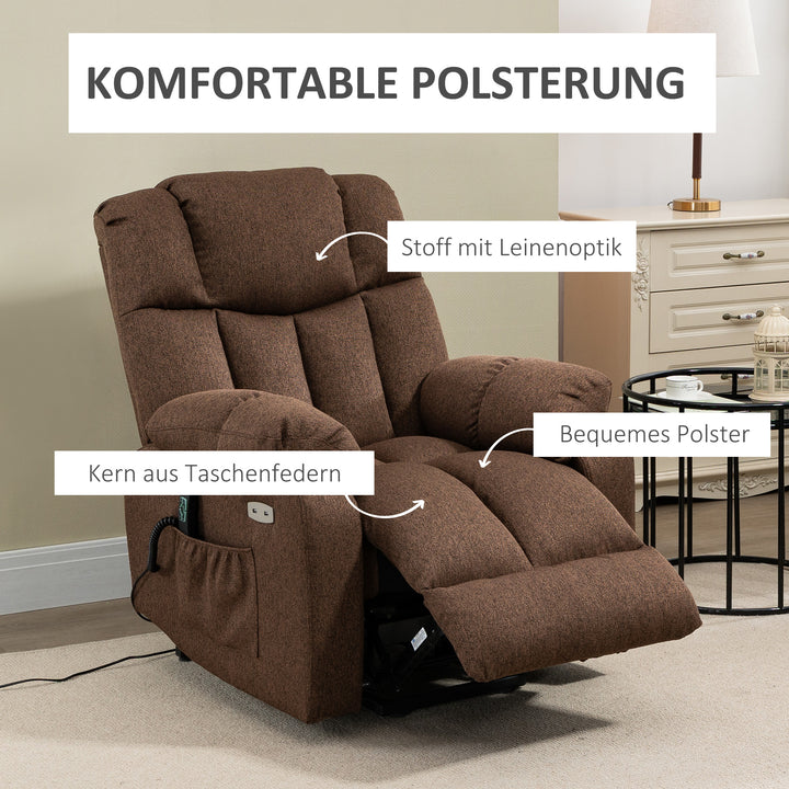 RehaComfort Aufstehsessel Lino USB-Anschlüsse