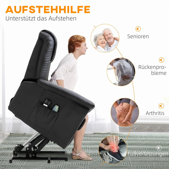 RehaComfort Aufstehsessel Vitano mit Massage und Wärme RehaComfort