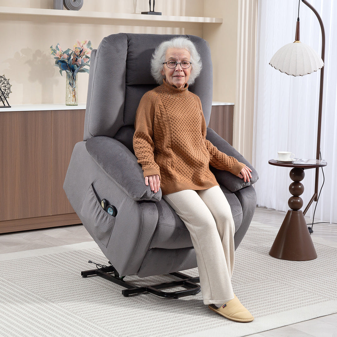 Elektrischer Massagesessel mit Aufstehhilfe | Cedaro | mit Massage und Wärme |  RehaComfort