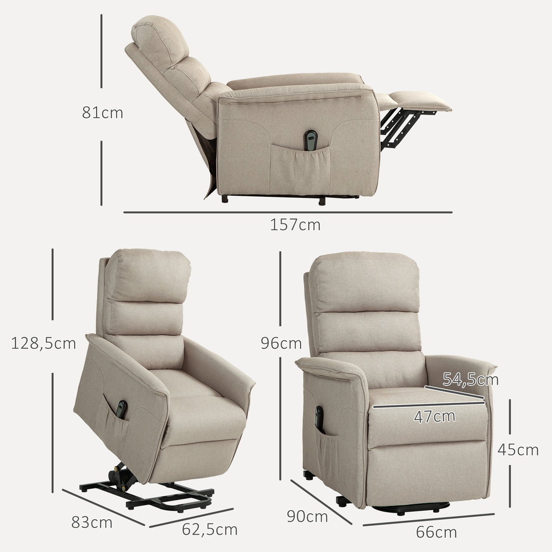 RehaComfort Aufstehsessel Ferano Beige Aufstehhilfe